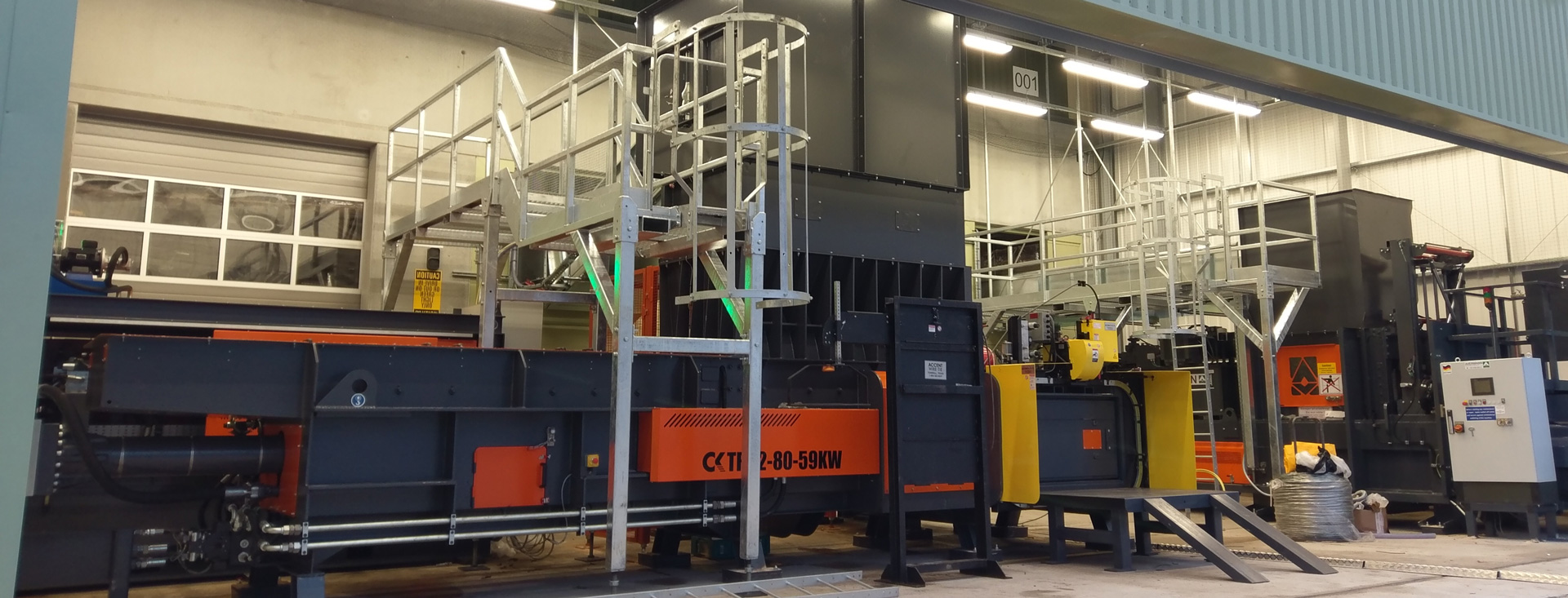 Fully automatic baler installation